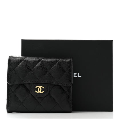 Chanel Caviar Quilted Compact Flap Wallet Black 8 of 8
