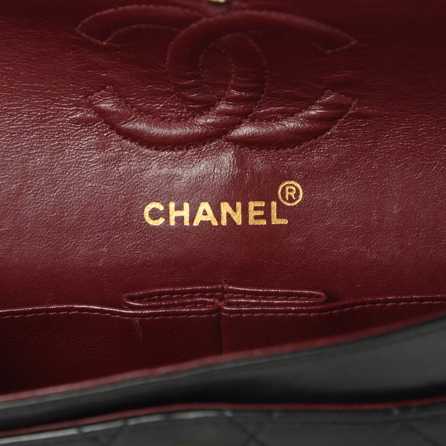Lambskin Quilted Small Double Flap Black