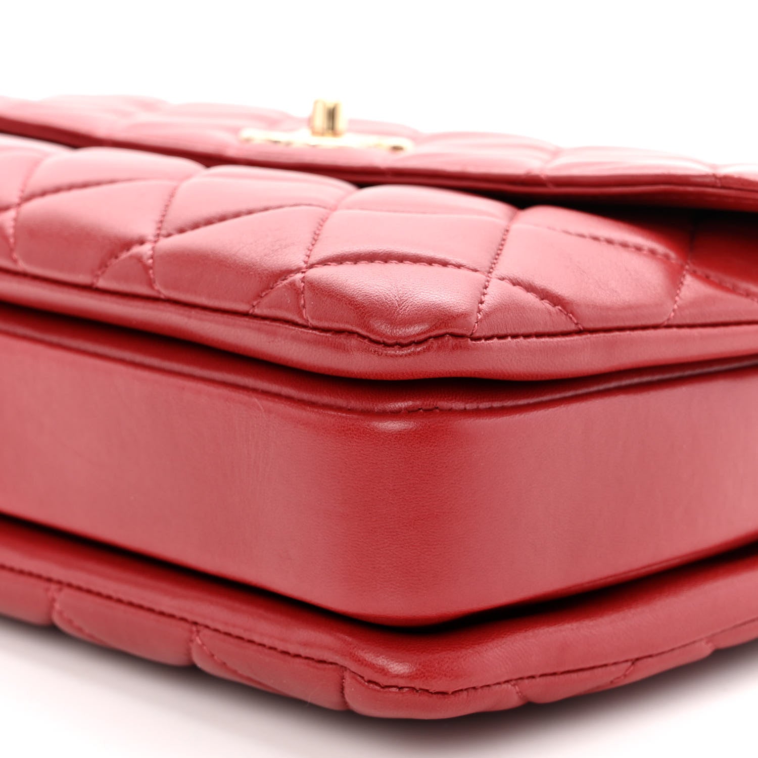 Chanel Lambskin Quilted Medium Trendy CC Flap Dual Handle Bag Red 11 of 11