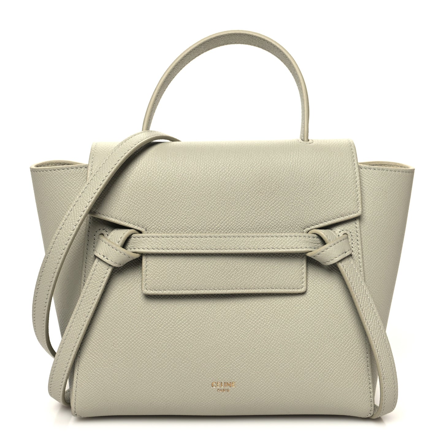 Grained Calfskin Nano Belt Bag Jade