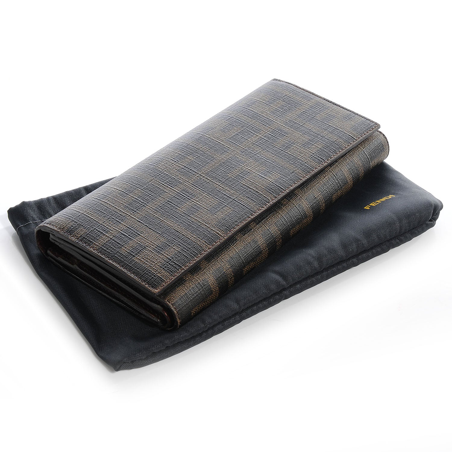 Fendi Zucca Spalmati Continental Wallet Tobacco Cioccolato 4 of 10