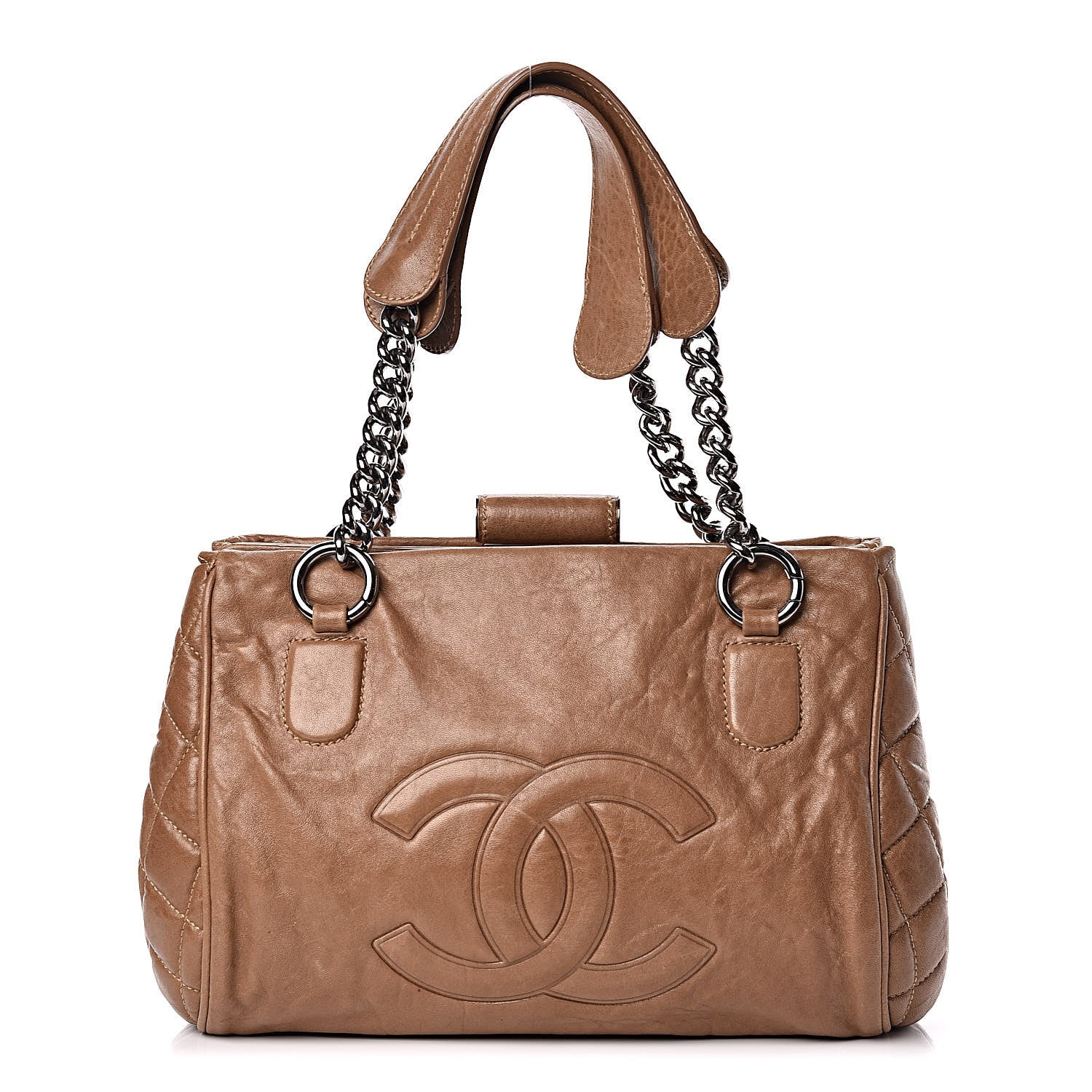 Chanel Calfskin Small Perfect Day Tote Brown 1 of 11