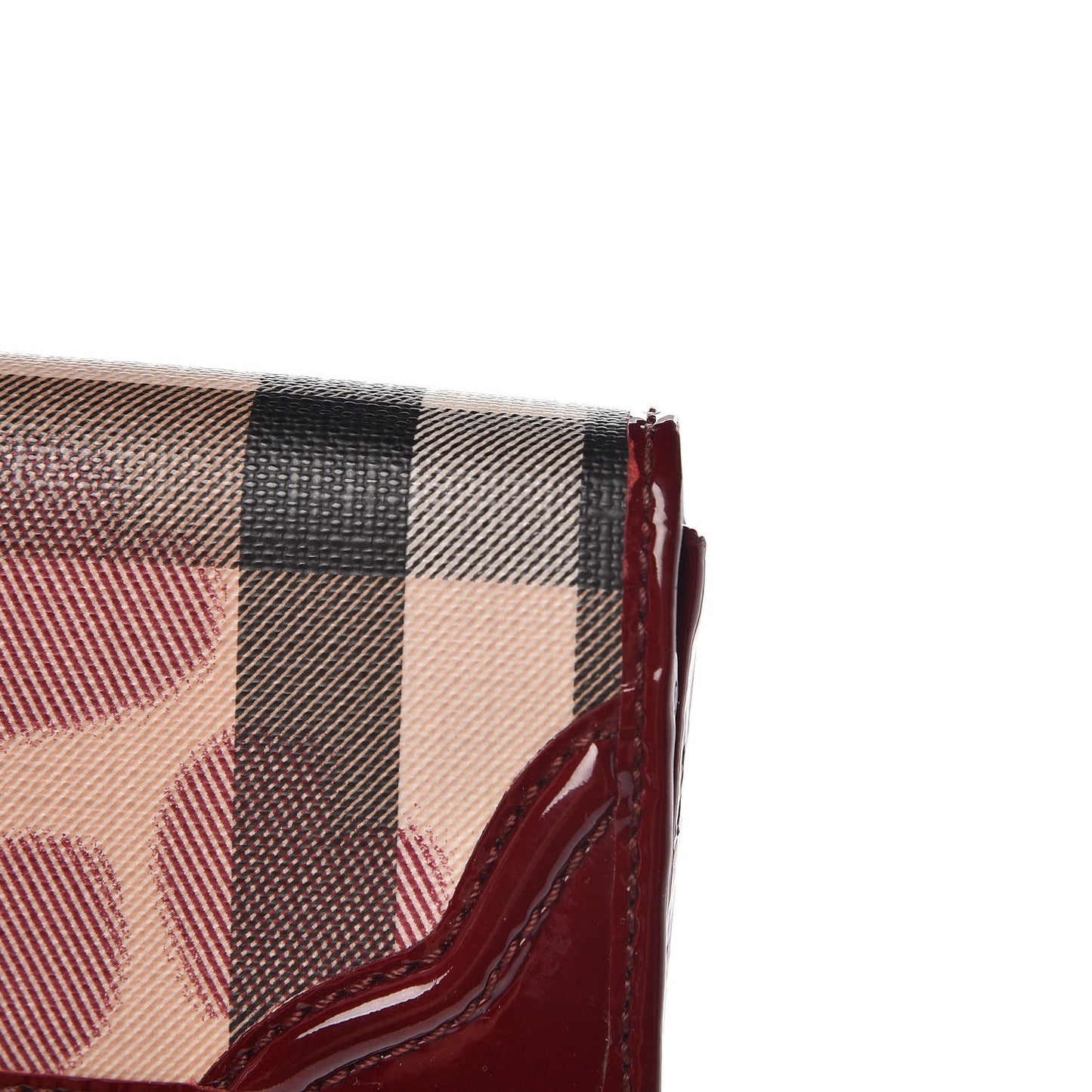 Nova Check Heart Wallet Berry Red