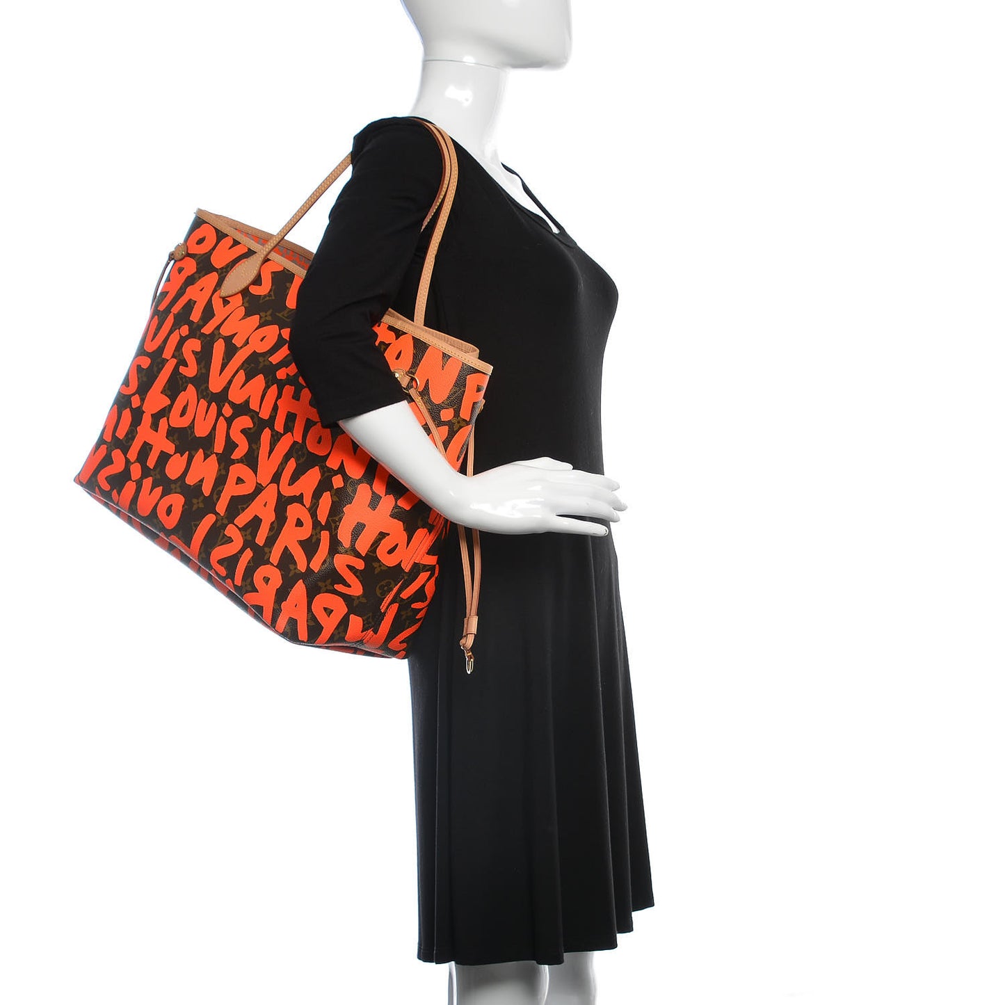 Monogram Graffiti Neverfull GM Orange