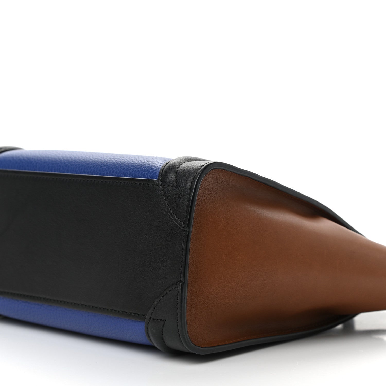 Celine Smooth Drummed Calfskin Nano Tri-Color Luggage Indigo 9 of 9