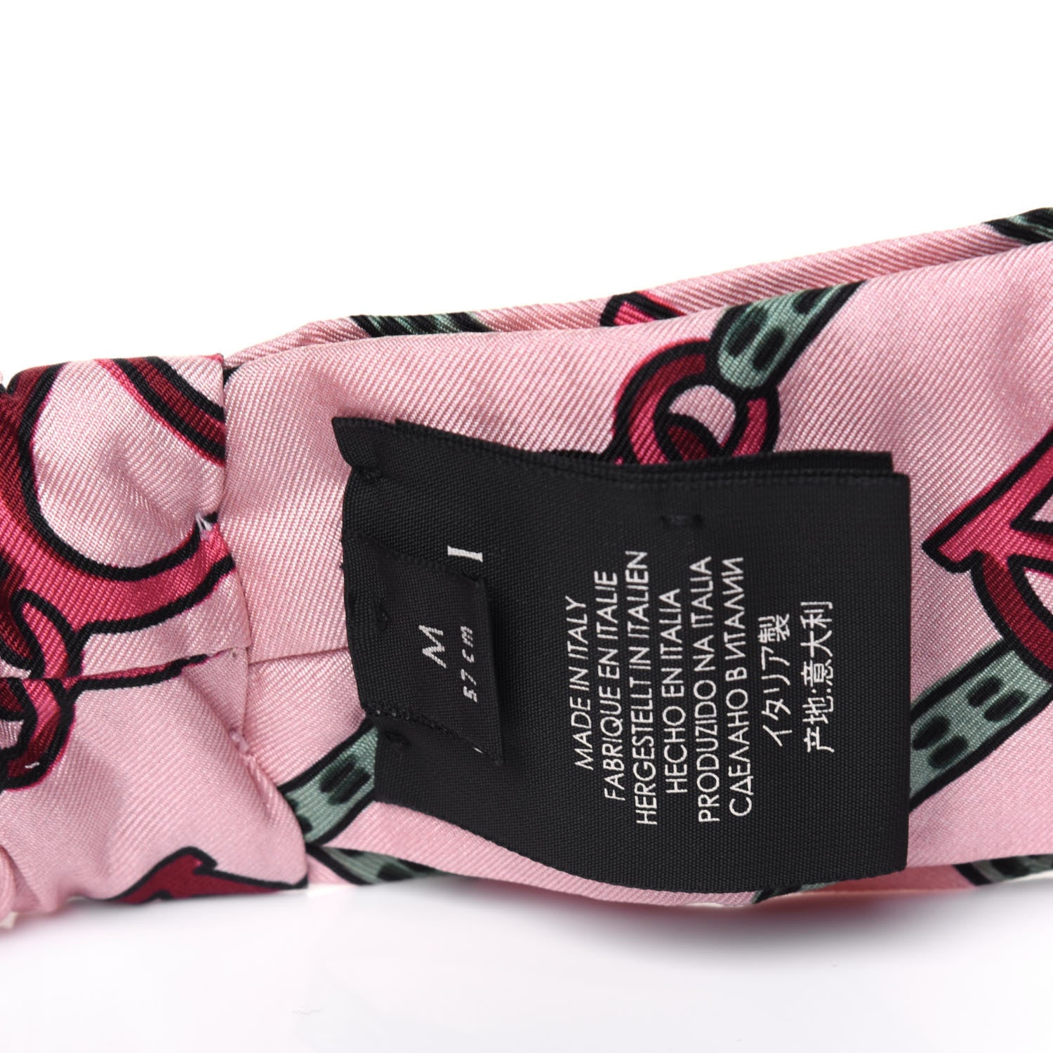Gucci Silk Flora Print Headband M Pink 6 of 6