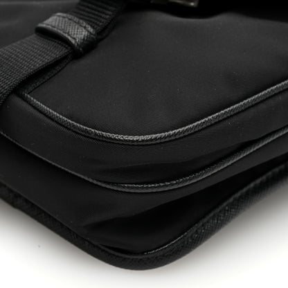 Prada Re-Nylon Saffiano Mini Pocket Single Snap Buckle Messenger Bag Black 10 of 10