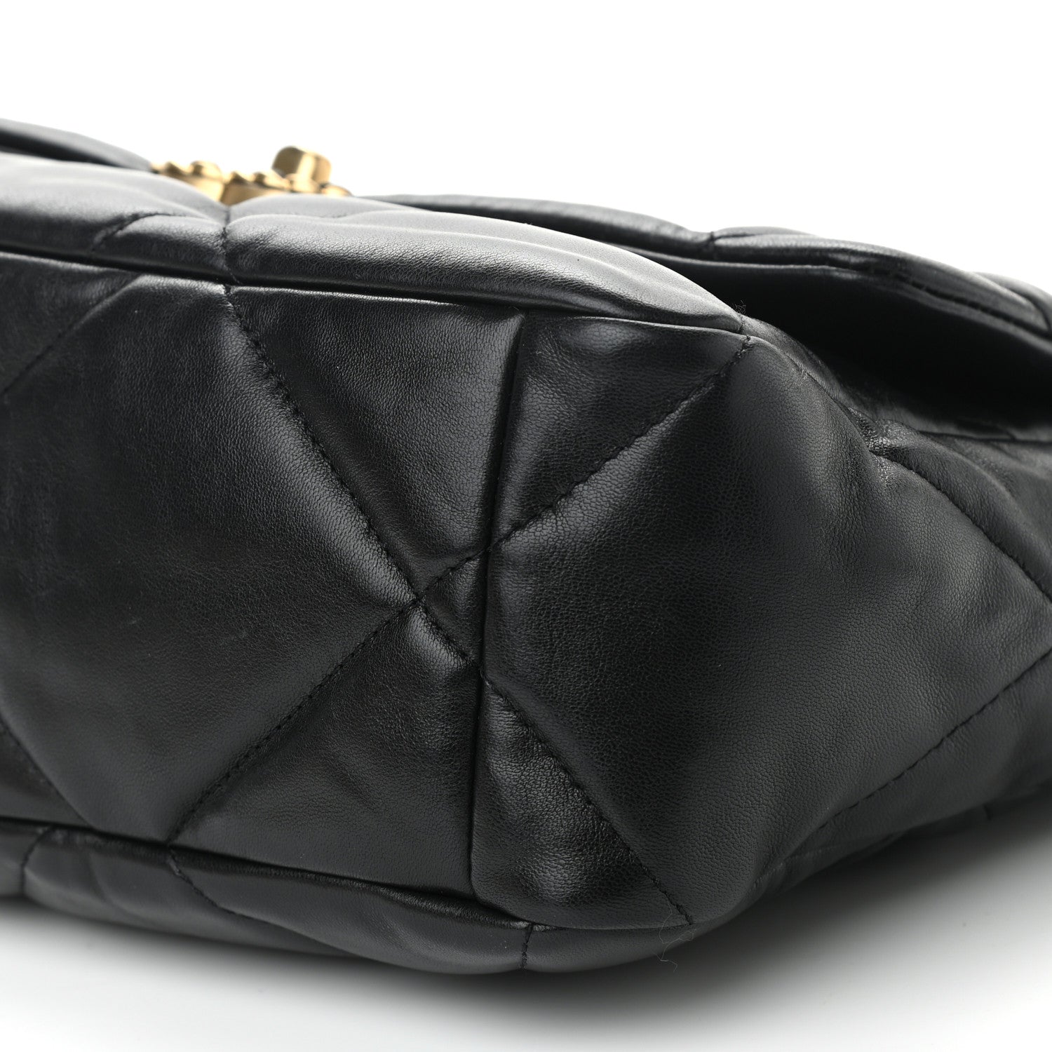 Chanel Lambskin Quilted Large Chanel 19 Flap Black 10 of 11