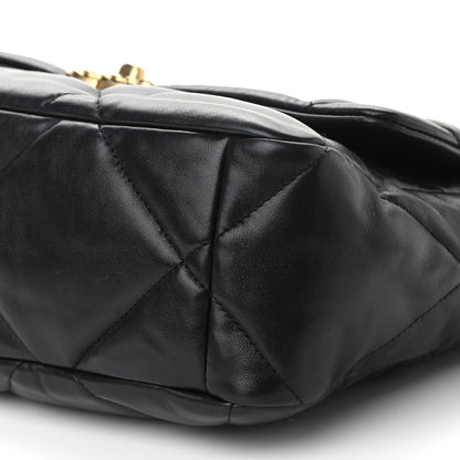 Chanel Lambskin Quilted Large Chanel 19 Flap Black 10 of 11