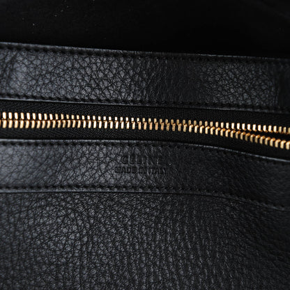 Celine Soft Grained Calfskin Small Belt Cabas Phantom Black 8 of 9