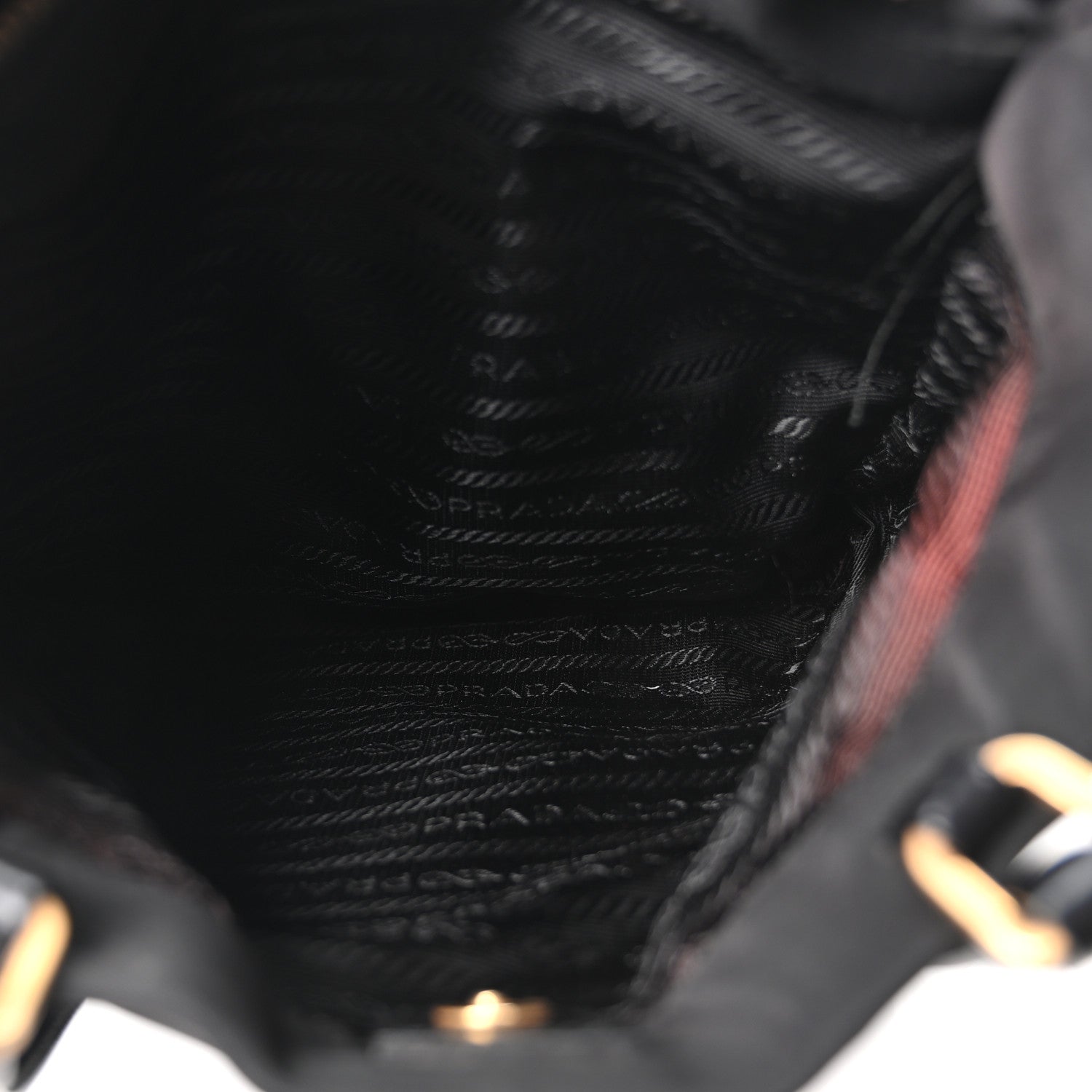 Prada Tessuto Nylon Shopping Tote Black 4 of 9