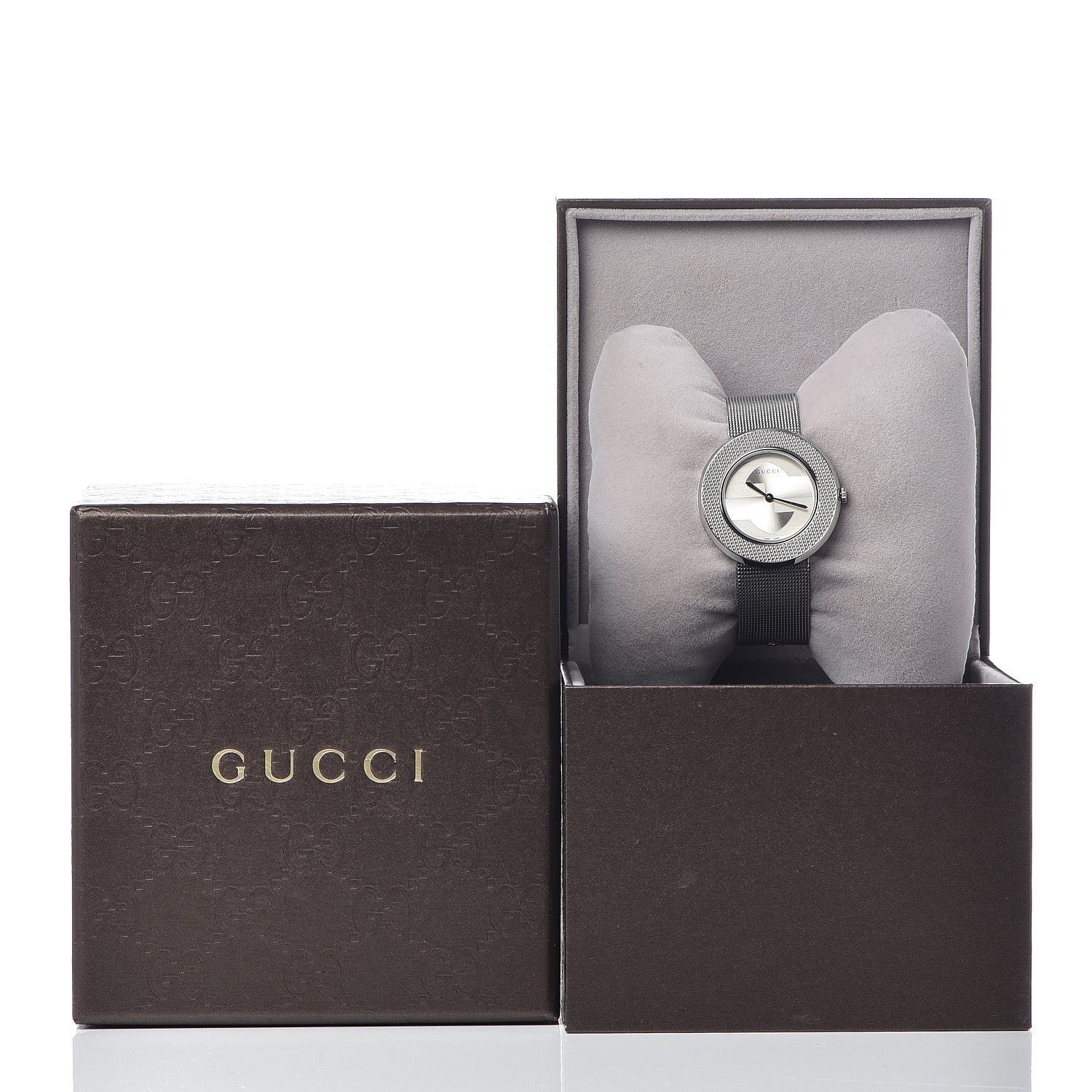 Gucci Stainless Steel 36mm U-Play Mesh Quartz Watch 9 of 9