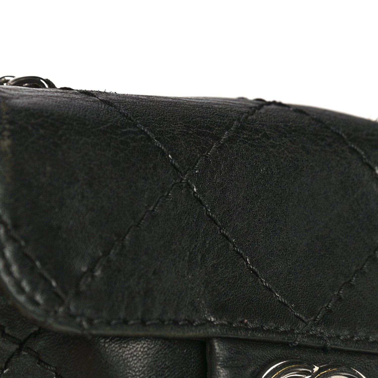 Chanel Lambskin Small Stitched Mini Flap Black 21 of 23