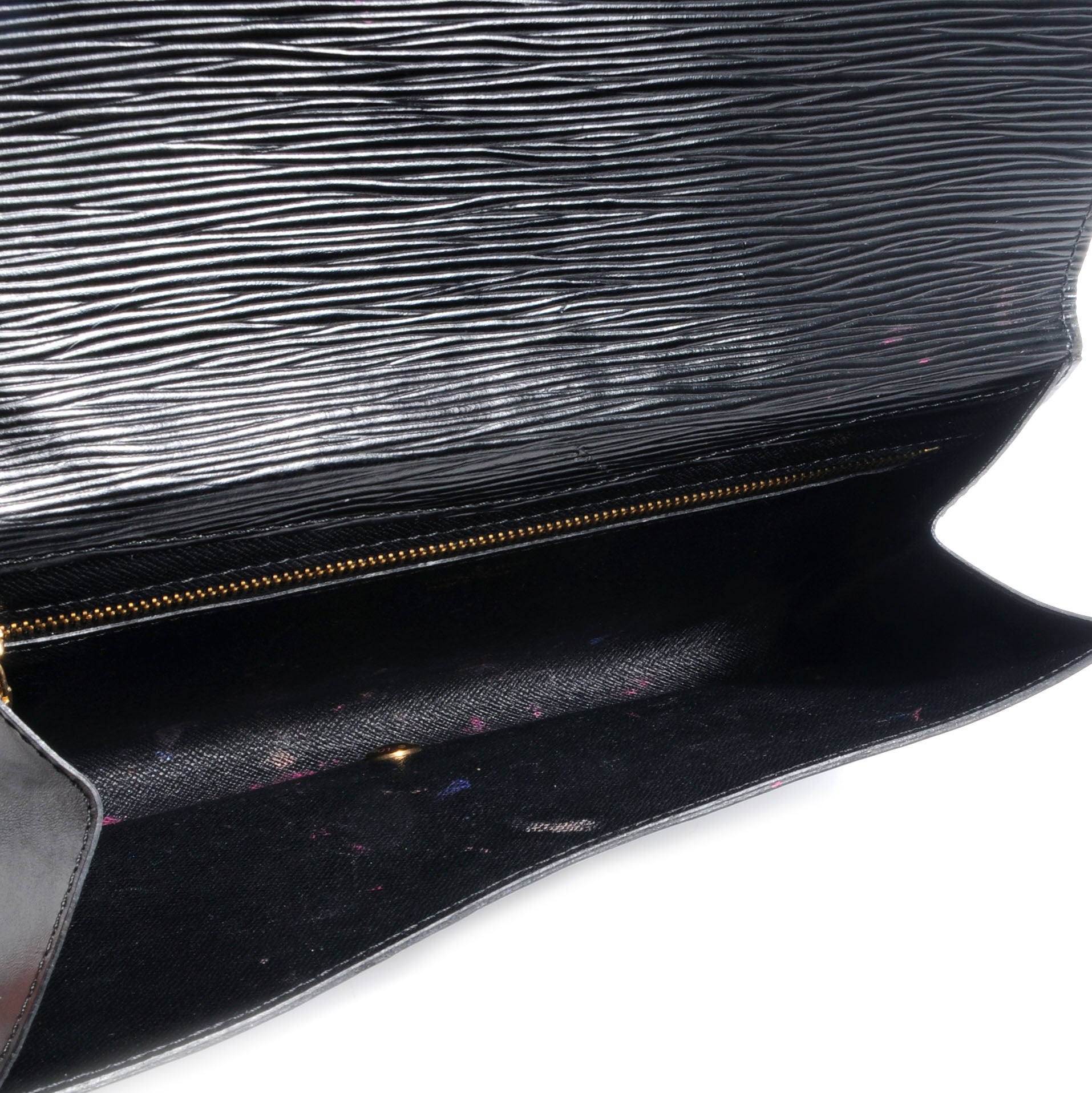 Louis Vuitton Epi Art Deco Clutch Black 6 of 8