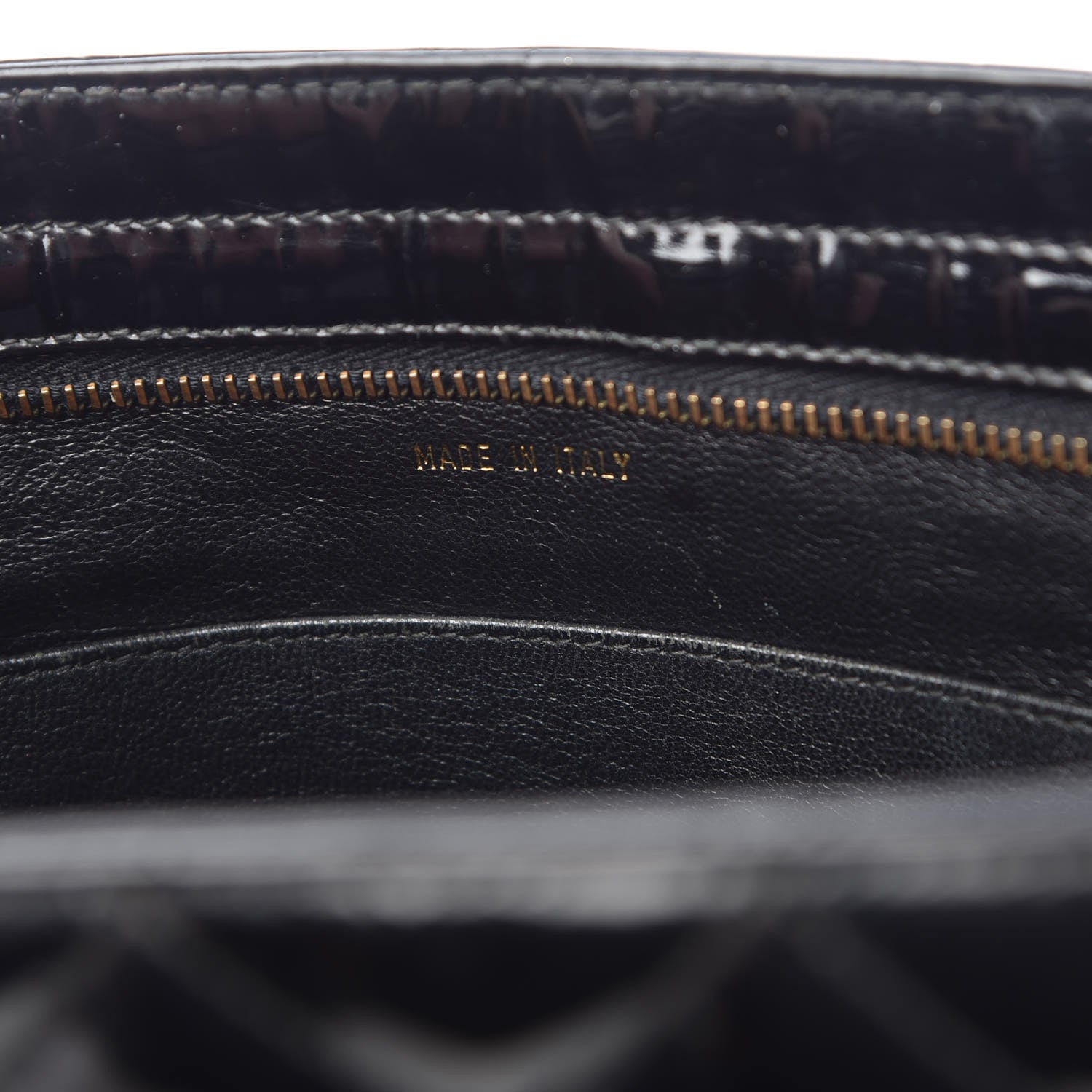 Chanel Patent Quilted Tote Black 7 of 14