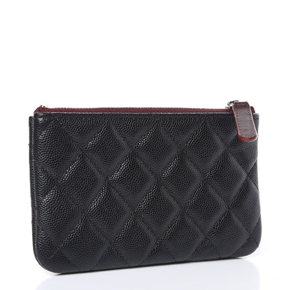 Chanel Caviar Quilted Small Cosmetic Case Black 3 of 8