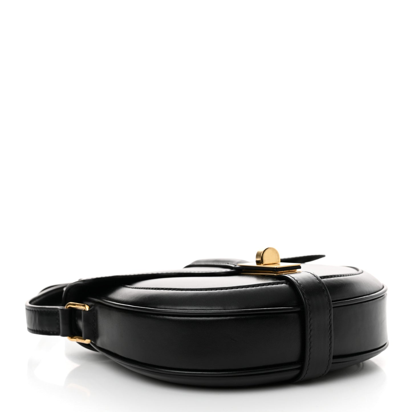 Satinated Calfskin Besace Small 16 Black