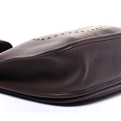 Hermes Taurillon Clemence Evelyne III GM Chocolate 6 of 11