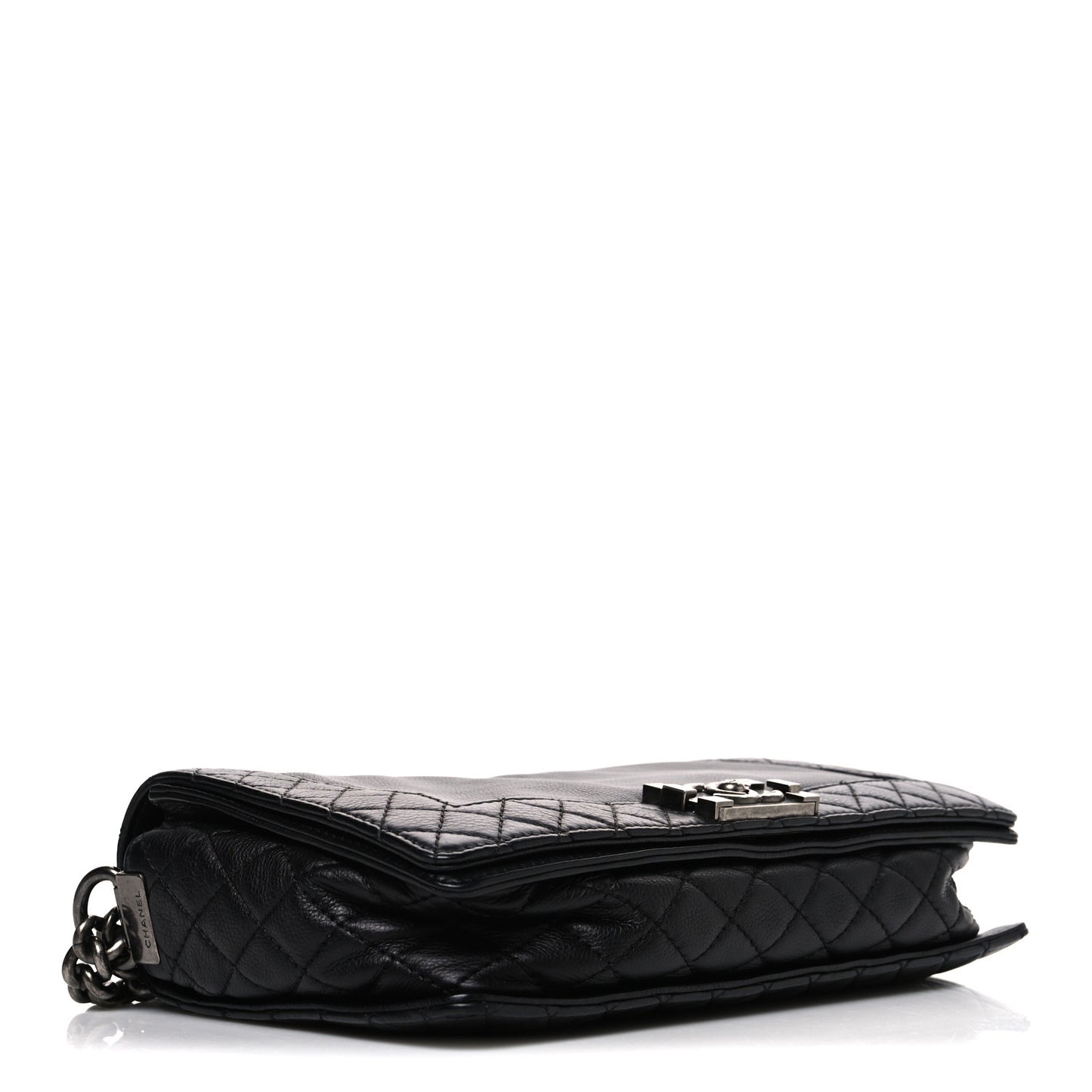 Calfskin New Medium Boy Reverso Flap Black