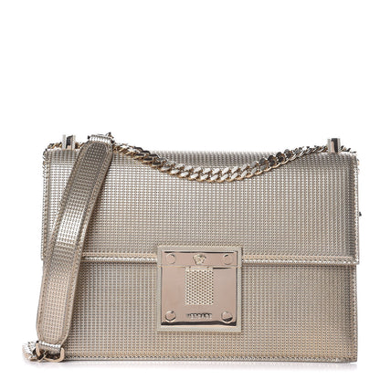 Versace Metallic Diamante Flap Shoulder Bag Gold 1 of 6