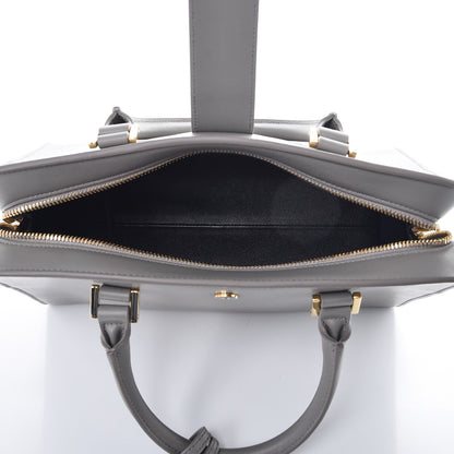 Saint Laurent Calfskin Small Monogram Cabas Fog 5 of 7