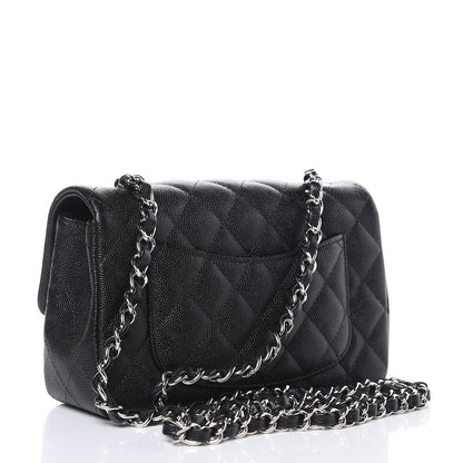 Chanel Iridescent Caviar Quilted Mini Rectangular Flap Black 3 of 9