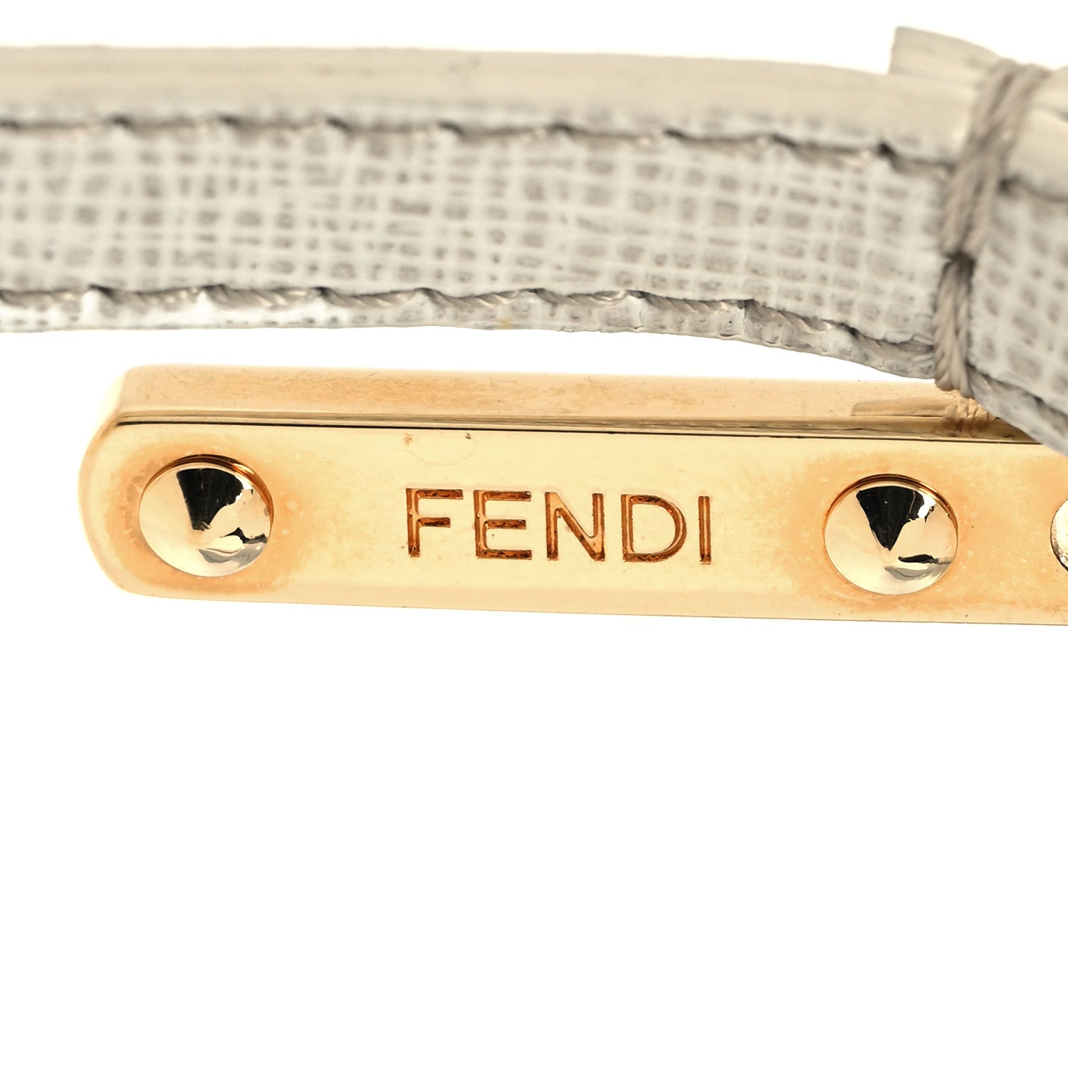 Fendi Fox Fur Pom Pom Bag Charm White 3 of 4