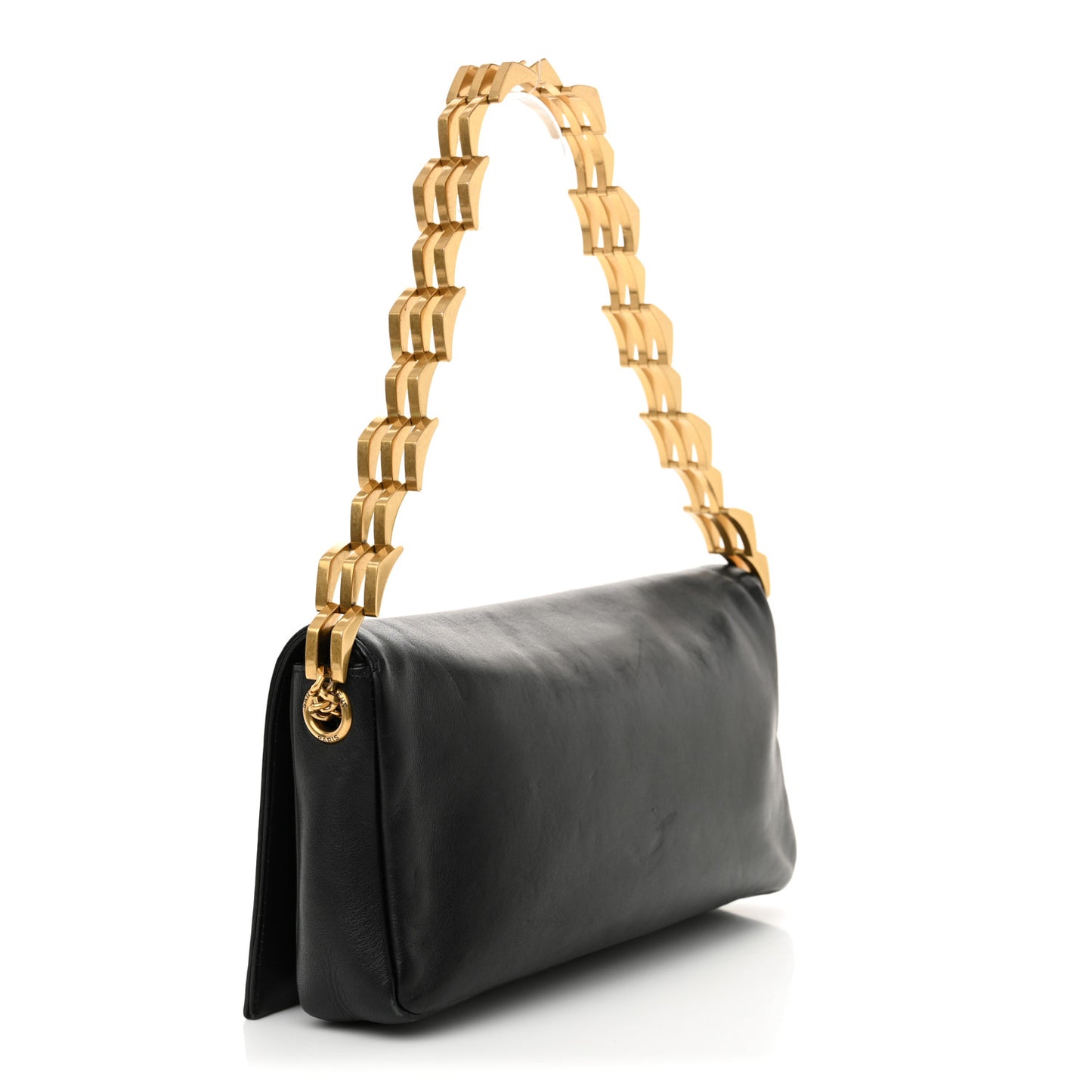 Lambskin Monogram Kate 99 Baguette Shoulder Bag Black