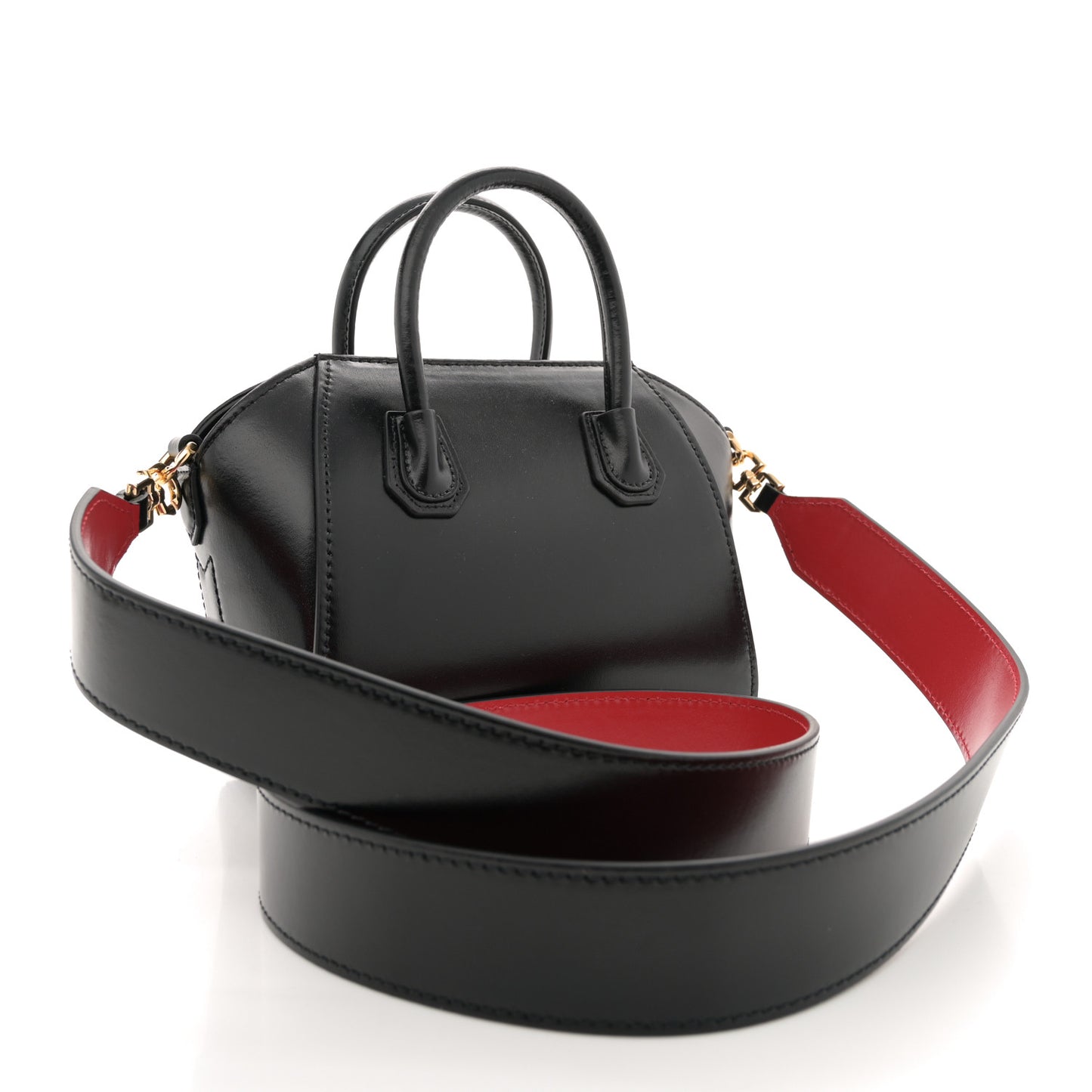 Box Calfskin Toy Antigona Black Red