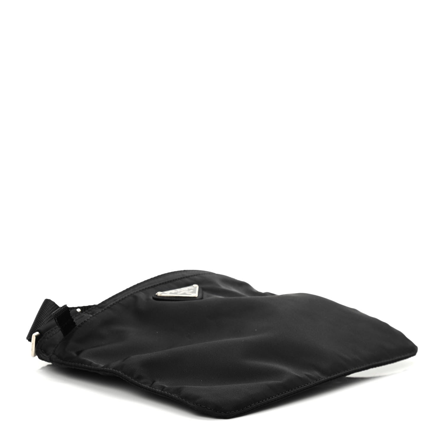 Prada Nylon Vela Flat Messenger Bag Black 6 of 23