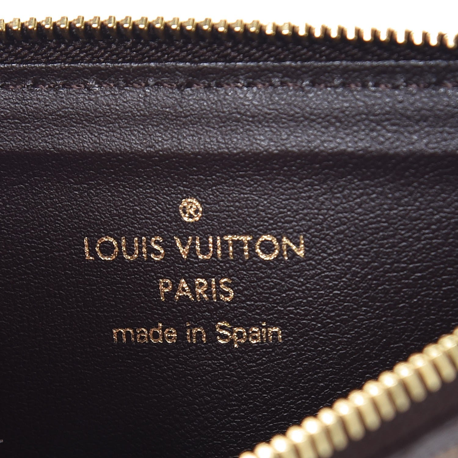 Louis Vuitton Monogram Josephine Chain Wallet Zippered Insert 6 of 7