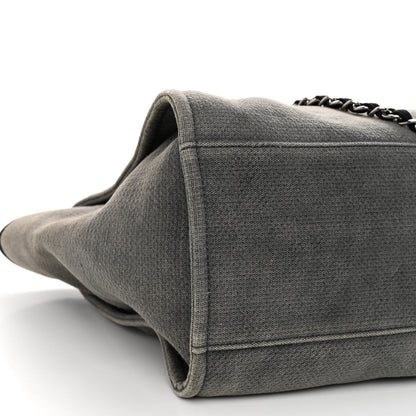 Chanel Canvas Medium Deauville Tote Grey 9 of 10