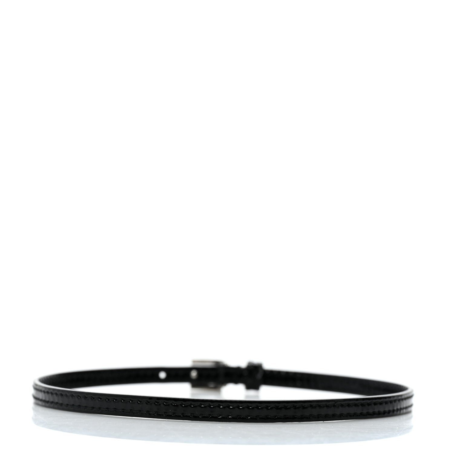 Gucci Patent Crystal G Buckle Choker Black 3 of 5