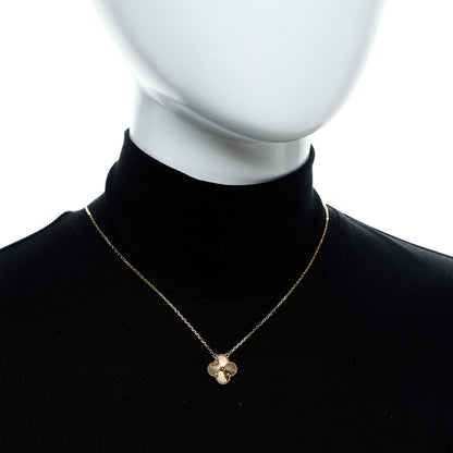 Van Cleef & Arpels 18K Yellow Gold Guilloche Vintage Alhambra Pendant Necklace 2 of 6