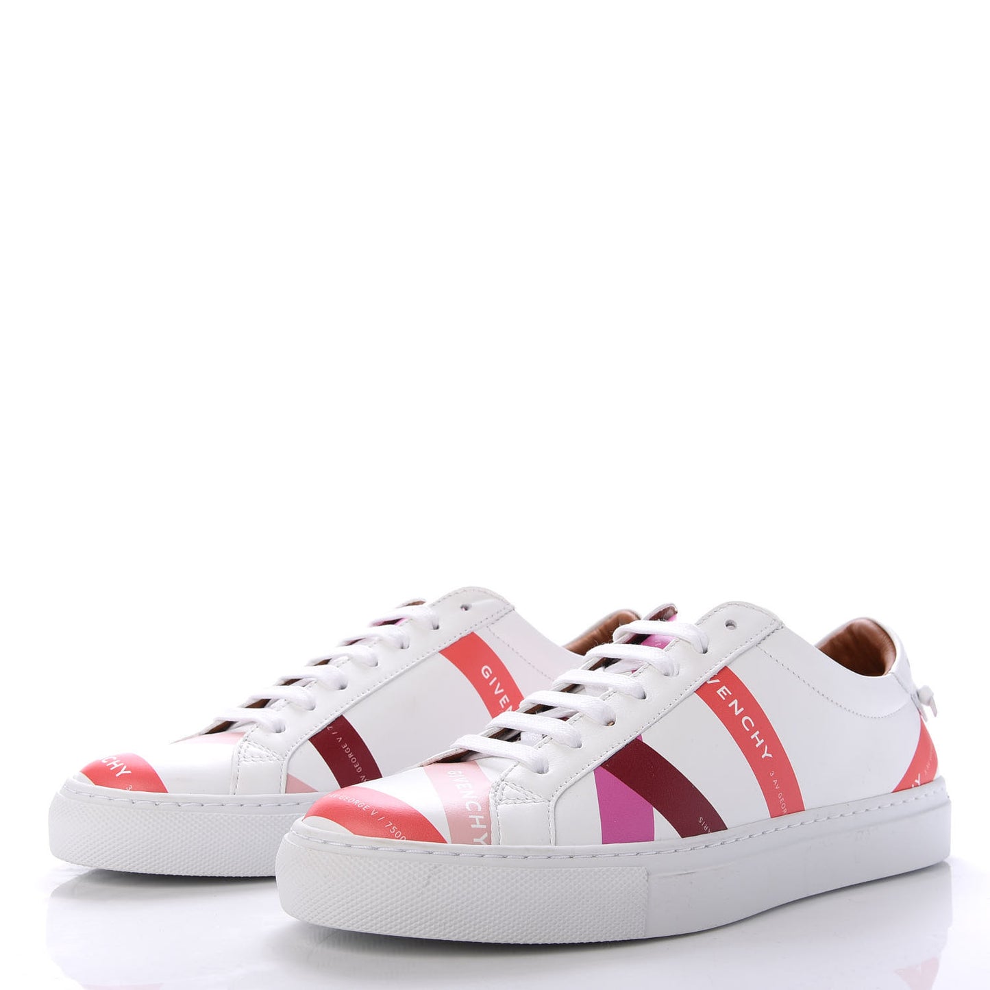 Calfskin Logo Tape Womens Urban Street Sneakers 37 White