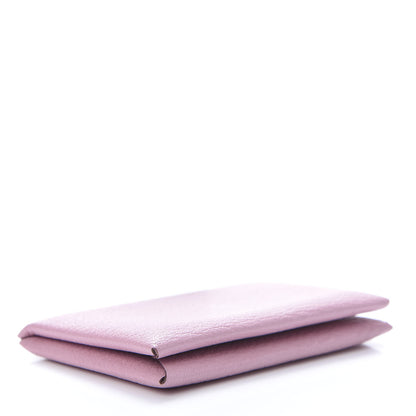 Hermes Chevre Mysore Calvi Card Case Mauve Sylvestre 4 of 8
