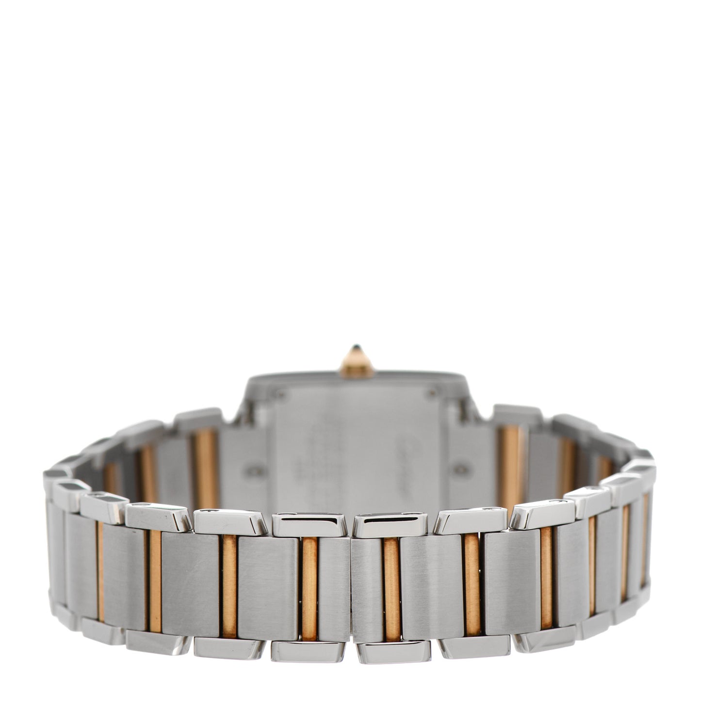 Stainless Steel 18K Yellow Gold 20mm Tank Francaise Quartz Watch