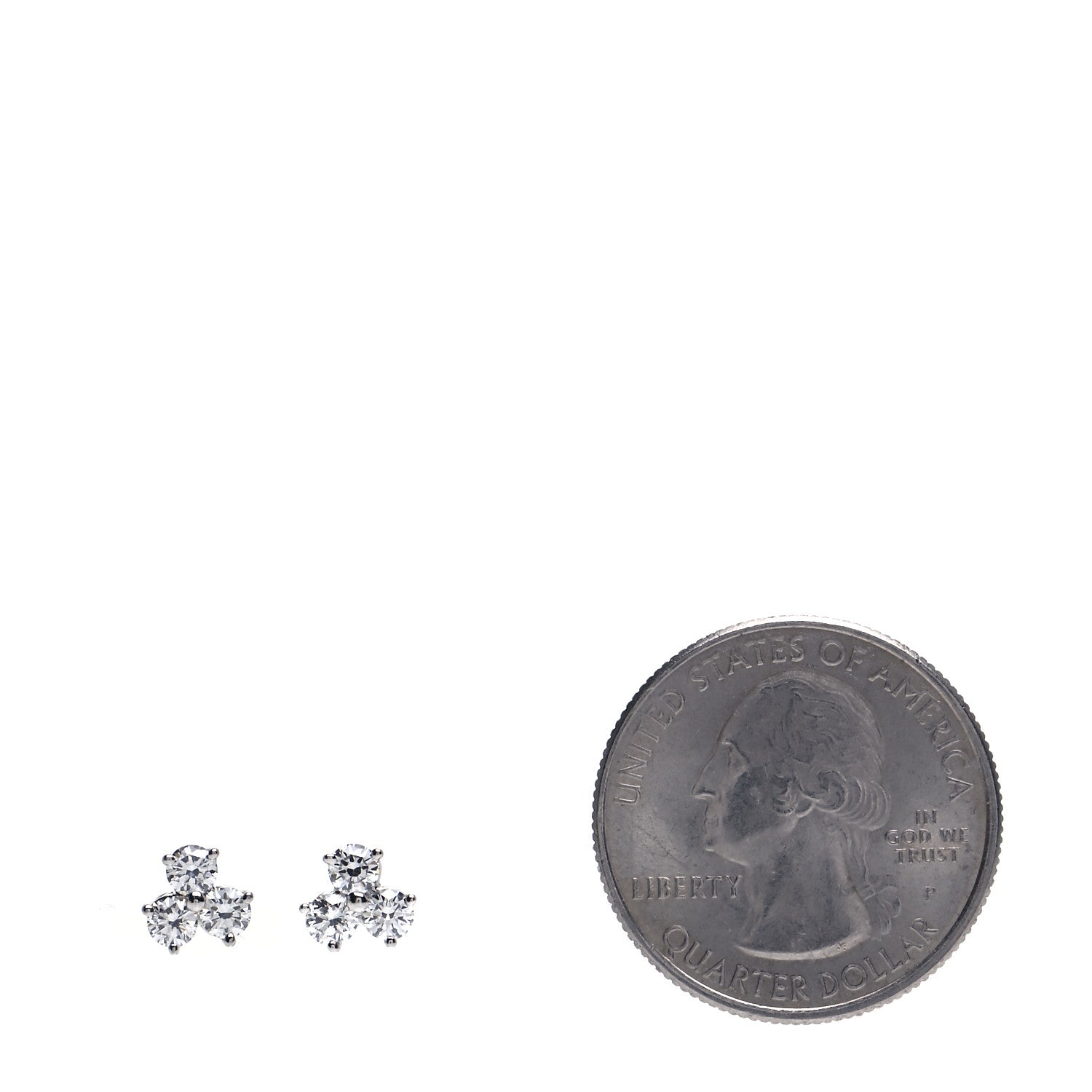 Tiffany Platinum Diamond Aria Earrings 2 of 5