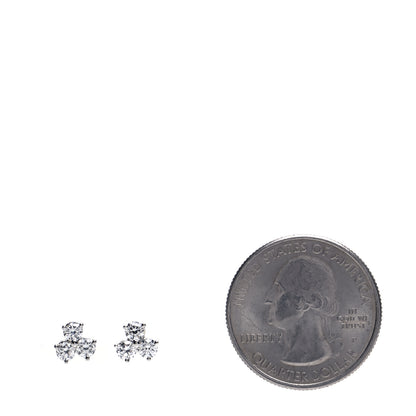 Tiffany Platinum Diamond Aria Earrings 2 of 5