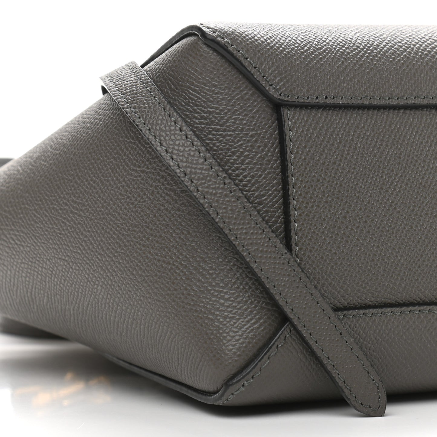 Grained Calfskin Pico Belt Bag Grey