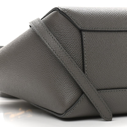 Celine Grained Calfskin Pico Belt Bag Grey 9 of 10