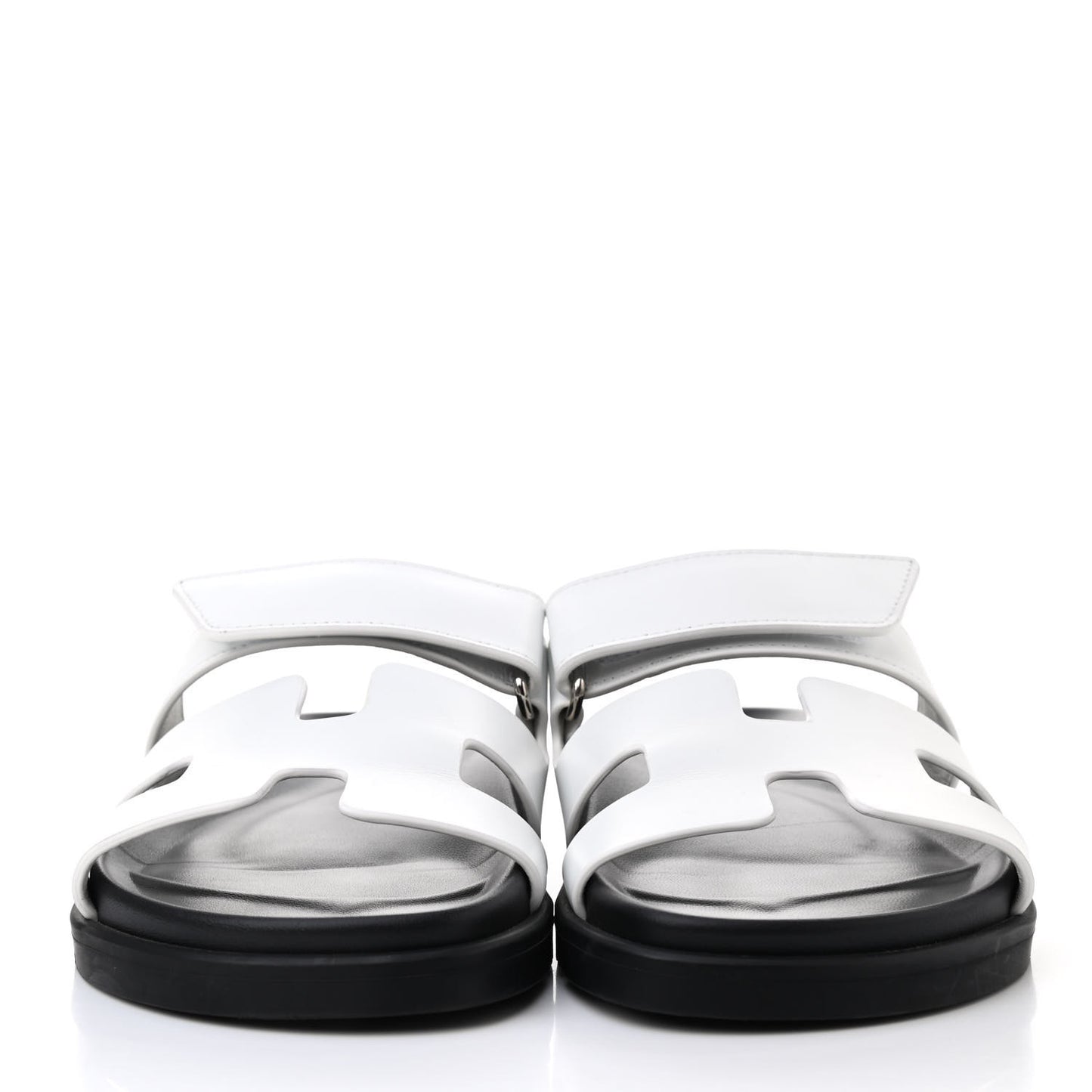 Calfskin Womens Chypre Sandals 35 White