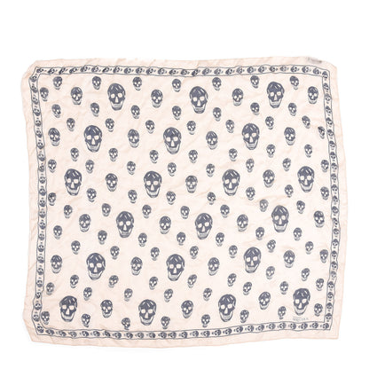 Alexander McQueen Silk Chiffon Skull Scarf Pink 1 of 3