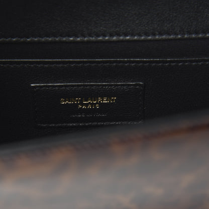 Saint Laurent Patent Small Monogram Kate Satchel Tortoiseshell 7 of 9