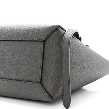 Celine Grained Calfskin Micro Belt Bag Grey 10 of 10