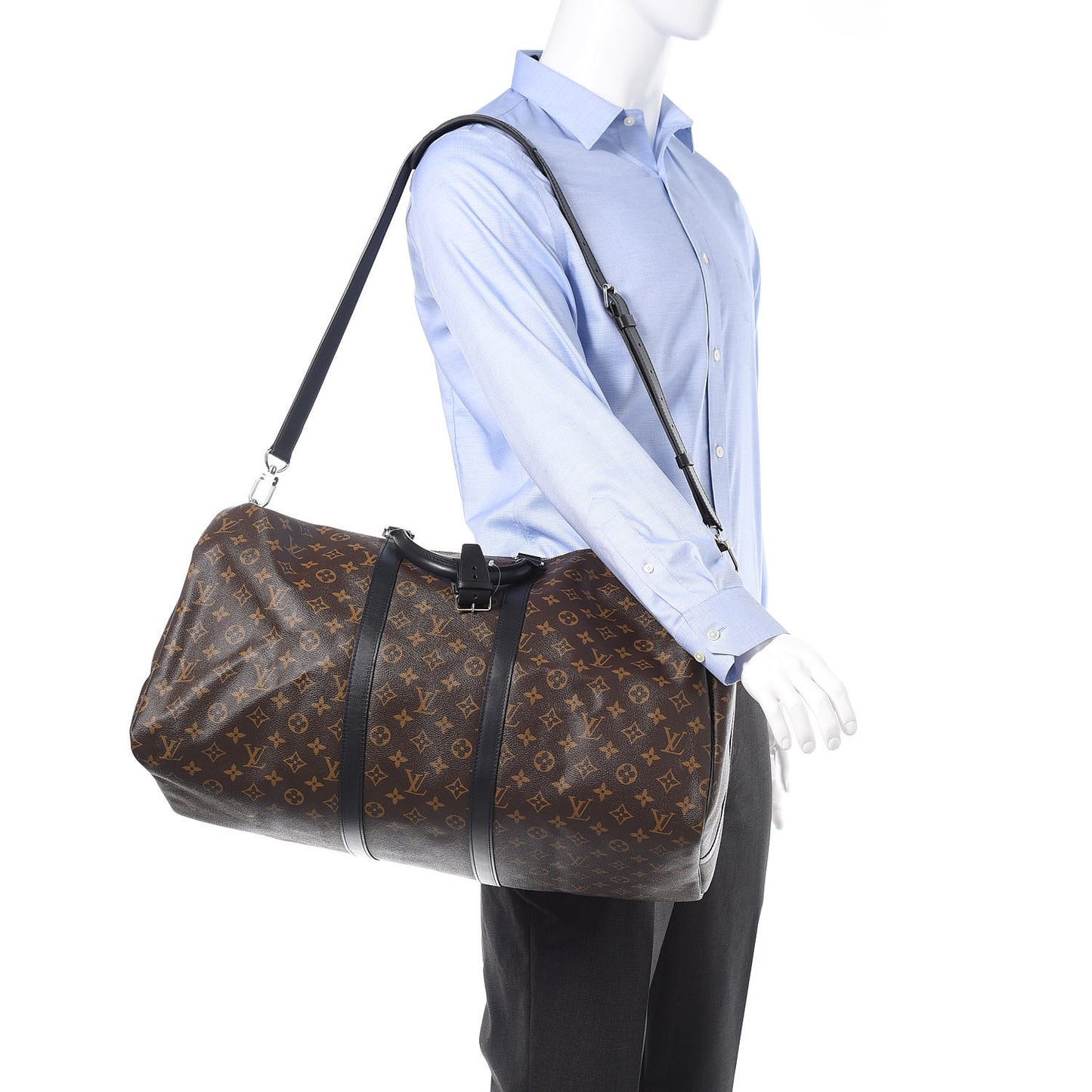 Monogram Macassar Keepall Bandouliere 55