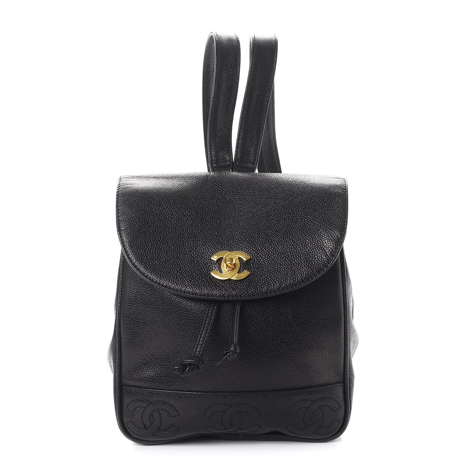 Chanel Caviar CC Backpack Black 1 of 8