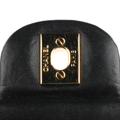Chanel Lambskin Quilted Medium Double Flap Black 5 of 9