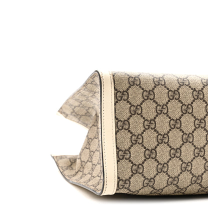 Gucci GG Supreme Monogram Medium Padlock Tote White 9 of 11