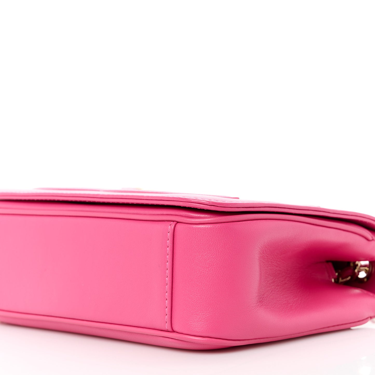 Lambskin CC Mania Flap Bag Pink